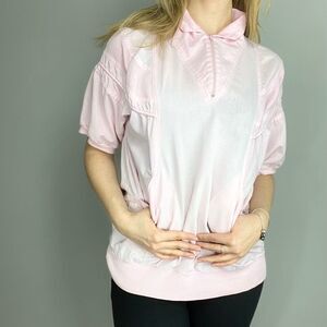 🖤5/$40!! Vintage pink T shirt. sportswear work out top. Preppy summer shirt